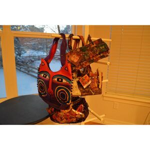 Vintage Laurel Burch Cat Tote Bag Lot – 4 Boho Purses